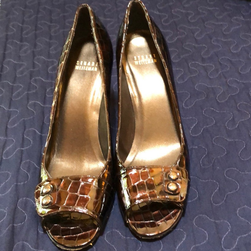 Stuart Weitzman open toe heels